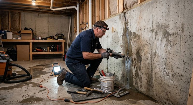 Basement Walls Waterproofing in Fredericksburg, VA